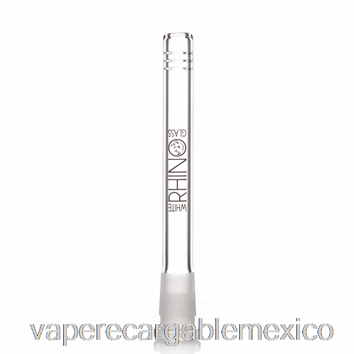 Vape Recargable White Rhino 19/14 Tallo Inferior De Vidrio 5.5 Pulgadas